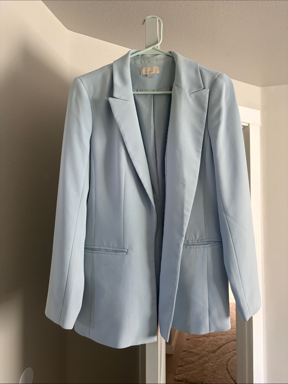 LOFT Light Blue Tailored Blazer Jacket